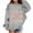 1#Grey, variant on Kiijoy Toddler Girls Hoodie Flower Print Casual Loose Hooded Sweatshirt Pullover Hoody