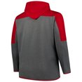 thumbnail image 3 of Men's Fanatics Scarlet/Gray Ohio State Buckeyes Big & Tall Pieced Full-Zip Hoodie Jacket, 3 of 3