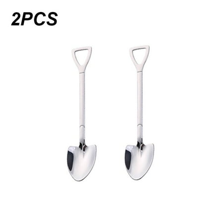 

4Pcs Shovel Coffee Spoon Set Scoop Shovel Spoon Ice Cream Dessert Stainless Steel Spoon Kitchen Accessories Tableware Set