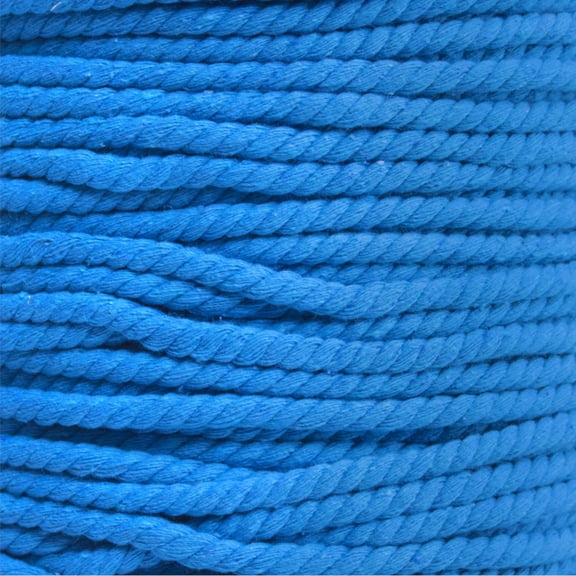 Super Soft 3 Strand Twisted Cotton Rope - Multiple Colors to Choose from in Various Diameters and Lengths