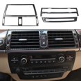 thumbnail image 1 of Ximing Carbon Fiber Car Air Condition Outlet CD Panel Frame For E71 X5 X6, 1 of 10