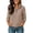 Khaki, variant on cocolona Womens Half Zip Sweater for Women Pullover Long Sleeve Cable Knit Sweater Dressy Casual Solid Color Fall Sweater