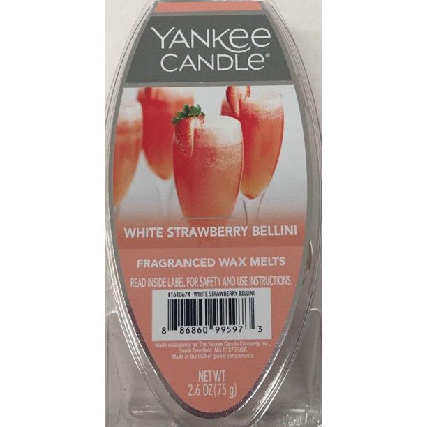 Yankee Candle Wax Melts, White Strawberry Bellini