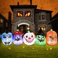 thumbnail image 3 of Payaso pirata pirata inflable de Halloween, LED, de DomKom, 2,4 m, 3 of 7