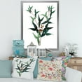 thumbnail image 3 of Designart 'Ancient Green Leaves Plants VIII' Traditional Framed Art Print, 3 of 4