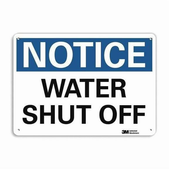 Lyle Notice Sign,7 in x 10 in,Plastic U5-1619-NP_10X7