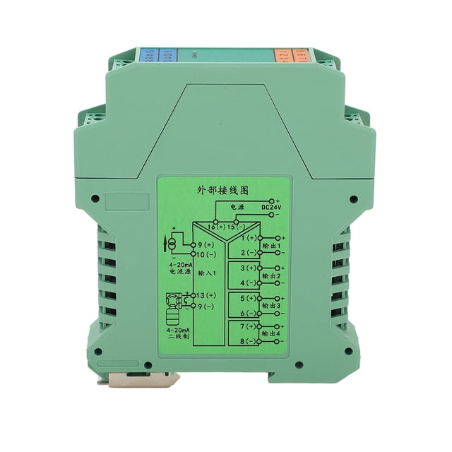 Acondicionador de señal CC 1 entrada 4 salida 4‑20 mA Bajo consumo de energía Control PLC Transmisor de señal de corriente