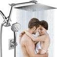 thumbnail image 1 of Cabezal de ducha Beekim de 12" tipo lluvia con brazo de 40 cm y teleducha de 5 funciones, 1 of 7