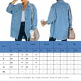 thumbnail image 2 of Abrigo Abrigos casuales de mezcla de algodón con botones para mujer Traje diario con bolsillos de estilo vintage Ygjytge Azul T S para Mujer, 2 of 6