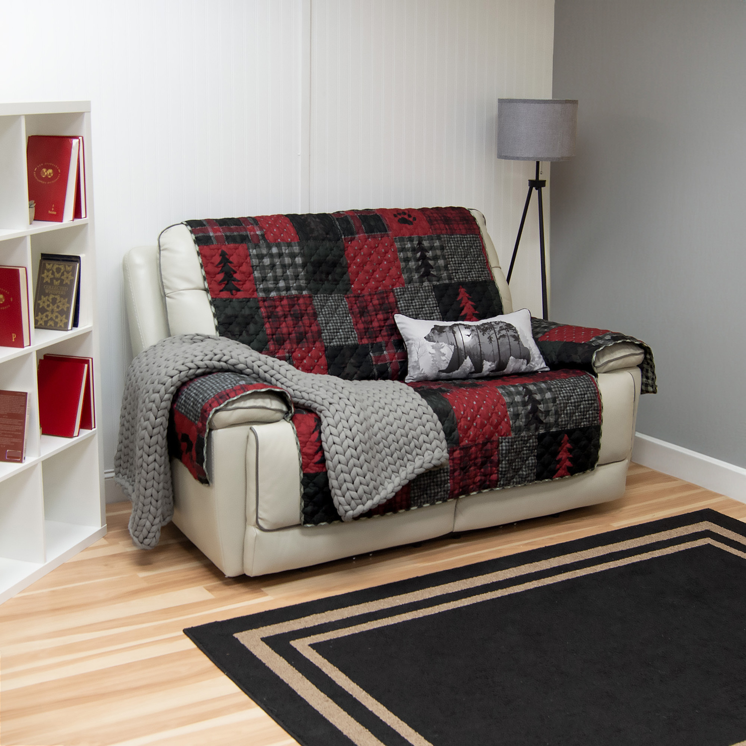 Your Lifestyle by Donna Sharp Red Forest Loveseat Cover