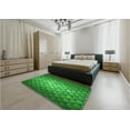 thumbnail image 4 of Ahgly Company Indoor Square Patterned Green Area Rugs, 7' Square, 4 of 6