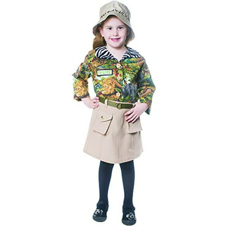 Dress Up America 514-L Safari Explorer Girls Child Costume - Size Large