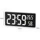 thumbnail image 4 of 2X Reloj de Pared Digital LED, Pantalla de Dígitos Grandes, Temperatura Y Humedad Interior, para Granja, Hogar, Aula, Oficina, Blanco, 4 of 10