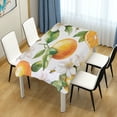 thumbnail image 4 of Yayeee Tablecloths 54" x 72" Rectangle Wrinkle Resistant Party Table Cover, Floral Watercolor Oranges, 4 of 8