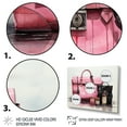 thumbnail image 3 of Designart "Bags Glamour Pink Designer wall art V" Fashion Wall Art Print, 3 of 5