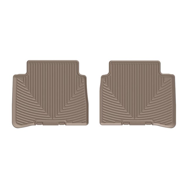Weathertech Floor Mat W436TN All-Weather; Direct-Fit; Deeply Sculpted Channels; Tan; Thermoplastic Elastomer TPE; 2 Piece