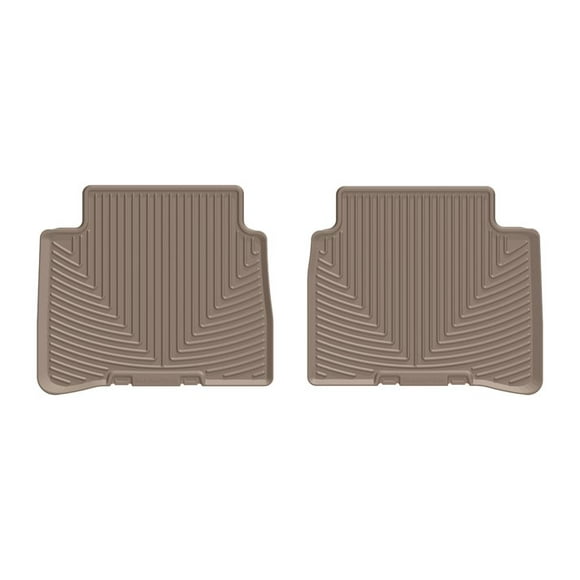 Weathertech Floor Mat W436TN All-Weather; Direct-Fit; Deeply Sculpted Channels; Tan; Thermoplastic Elastomer TPE; 2 Piece