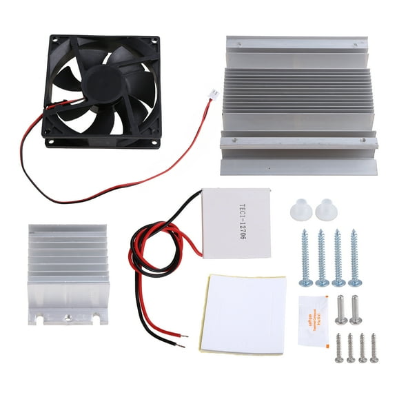 TIERPOP Thermoelectric Cooler 12V Semiconductor Refrigeration Cooling Complete Kit 60W