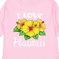 thumbnail image 4 of Inktastic I Love Hawaii Hibiscus Flowers Boys or Girls Long Sleeve Toddler T-Shirt, 4 of 5