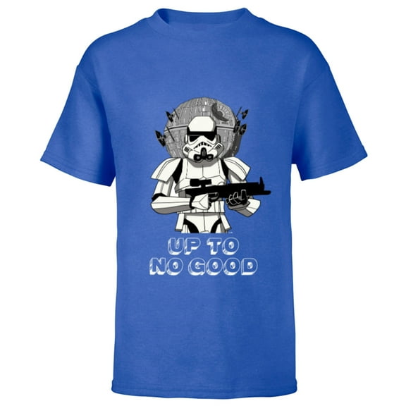 Star Wars Stormtrooper Empire Up to No Good - Short Sleeve T-Shirt for Kids - Customized-Royal
