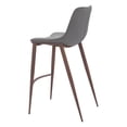 thumbnail image 5 of Magnus Barstool Slate Gray & Walnut Barstool, Modern Style, Plush and durable faux leather fabric, Plywood, Indoor Bar, 5 of 5
