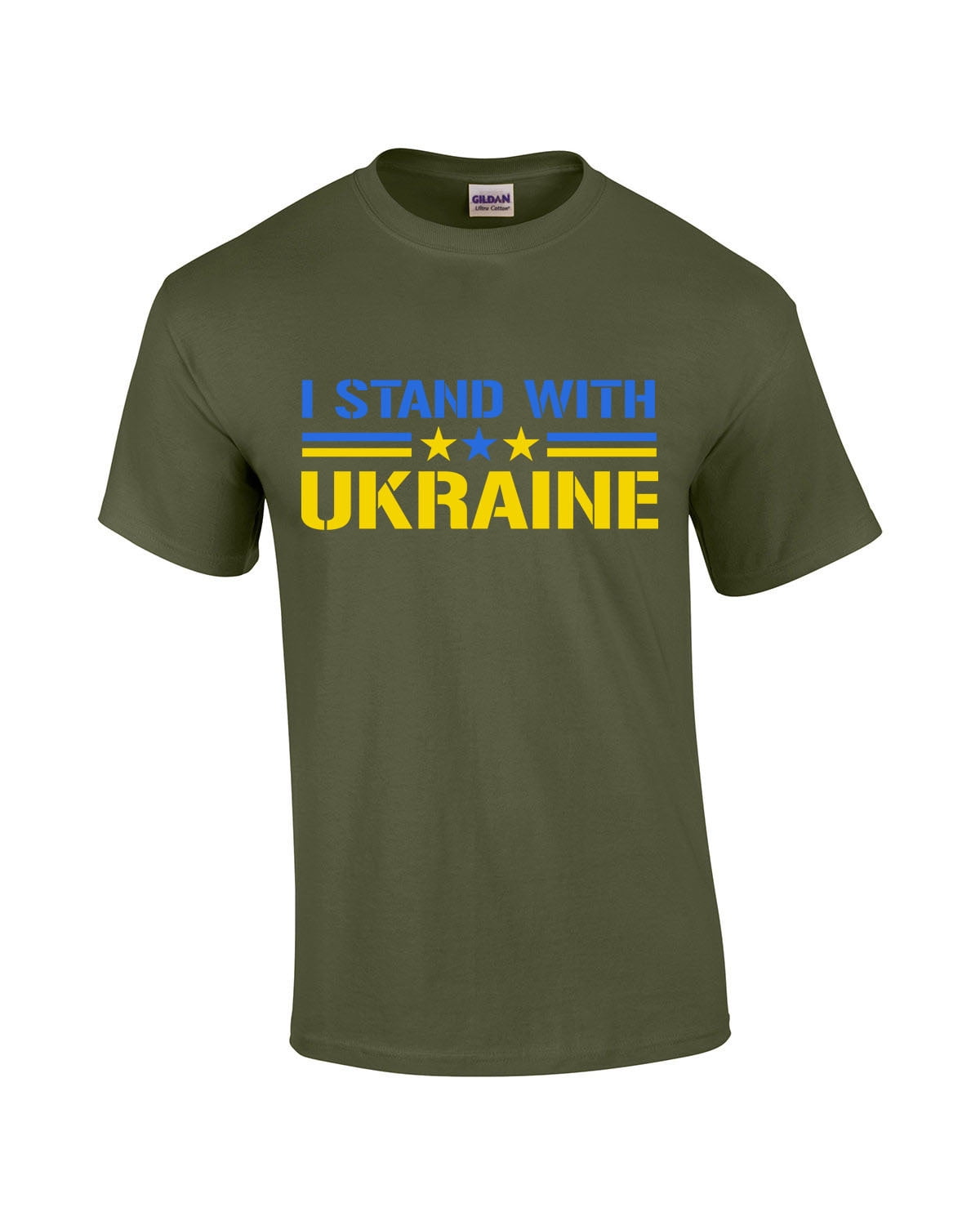 T-shirt Graphic Tee-Military-xl 