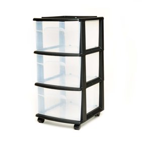Rimax Casual White Four Drawer Rolling Cart Walmart Com