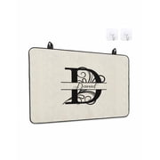 Stove Top Covers for Electric Stove, Letter D Kitchen Glass Ceramic Electric Cooktop Covers 28.5"x20.5", Monogram Words HeatResistant Oven/Countertop/Dishwasher/Sink Protector