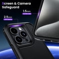 thumbnail image 4 of Magnetic Designed for iPhone 15 Pro Max & iPhone 14 Pro Max Case 6.7", [ Grade Drop Protection] [Compatible with MagSafe] Dual Layer Heavy Duty Protective Phone Case Cover-Black, 4 of 14