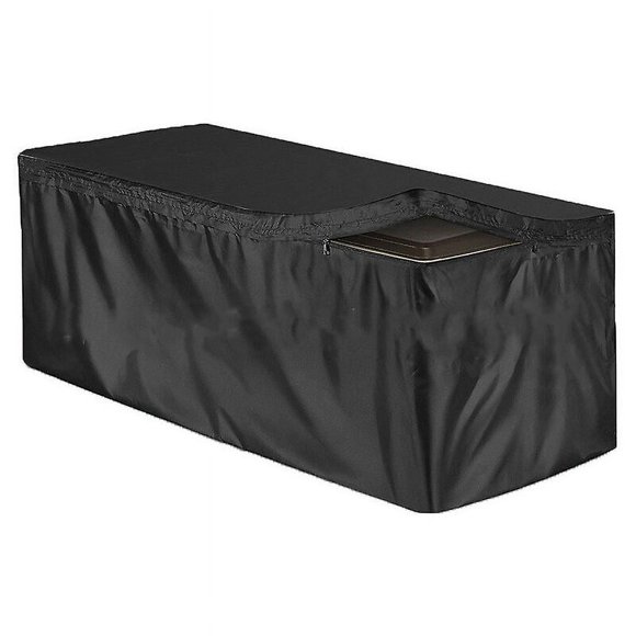 Outdoor Furniture Cover Deck Box Cover with Waterproof Zipper and UV Protection Garden Patio Cover Storage Bag,123*62*55cm