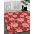 thumbnail image 2 of Ahgly Company Indoor Square Patterned Love Red Area Rugs, 8' Square, 2 of 6