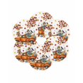 thumbnail image 7 of 13 Inch Round Placemats Set of 6, Fall Scarecrows Non Slip Heat Insulation PP Table Mats, Thanksgiving Truck Pumpkin Maple Leaf Washable Place Mats for Kitchen Dining Party Table Decor, 7 of 7
