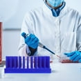 thumbnail image 4 of FRCOLOR Test Tube Rack Durable 66 Place Pillar Plastic Test Tube Rack Scientific Test Tube Rack Labs Experimental Tool,6.89"X3.74"X2.48", 4 of 5