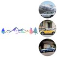 thumbnail image 2 of 1 Sheet Waterproof Car Stickers Car Declas Removable Car Body Stickers, 2 of 8