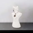 thumbnail image 1 of Necklace Earring Display Stand Jewelry Display bust Resin Storage Holder for Chain Pendant Photography Bracelets Business , Blanco Pequeño Yinane exhibición del pendiente del collar, 1 of 8