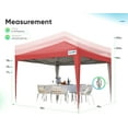 thumbnail image 3 of Quictent Privacy 8'x8' Easy Pop up Canopy Tent with Sidewalls and Mesh Windows Enclosed Instant Canopy Shelter Portable Waterproof (Burgundy), 3 of 9