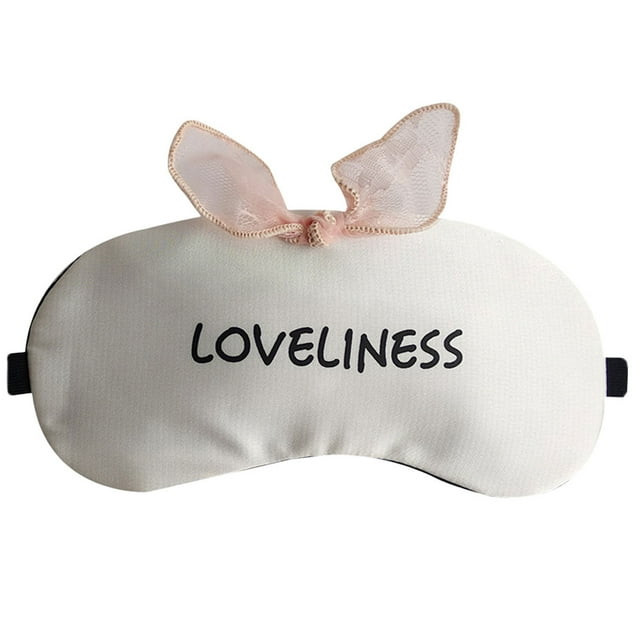 Bangcool Sleeping Mask Creative Letter Eye Mask Eye Shade with Ice Pack for Home Travel