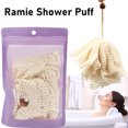 thumbnail image 3 of Scrunchies De Baño, Puf De Baño De Ramio De Espuma Rica De Limpieza Profunda, 2 Piezas Para Uso Doméstico, 3 of 7