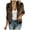 Brown, variant on Women's Cheetah Print Zip up Jacket Long Sleeve Casual Lightweight Bomber Jackets Outerwear (Black, S)