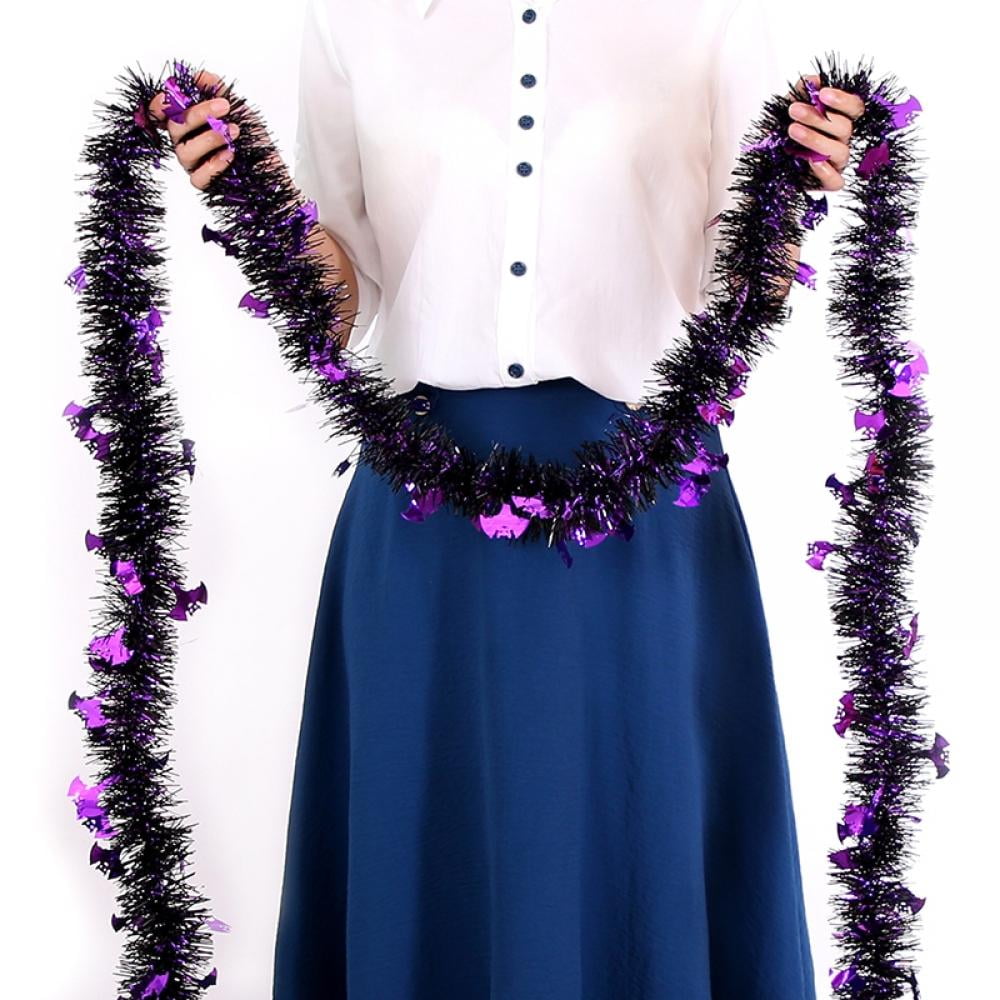 Halloween Tinsel Garland,Halloween Table Decor Halloween Party Table