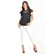 thumbnail image 5 of Blusa escote de mesh Roman Fashion 6371 Negro, 5 of 6