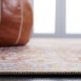 thumbnail image 5 of SAFAVIEH Tucson Damjan Traditional Machine Washable Area Rug, 6' x 6' Square, Beige/Rust, 5 of 9