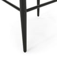 thumbnail image 5 of Noble House Boise Indoor Fabric and Metal 30 inch Barstools, Set of 2, Charcoal, Black, and Gold., 5 of 9