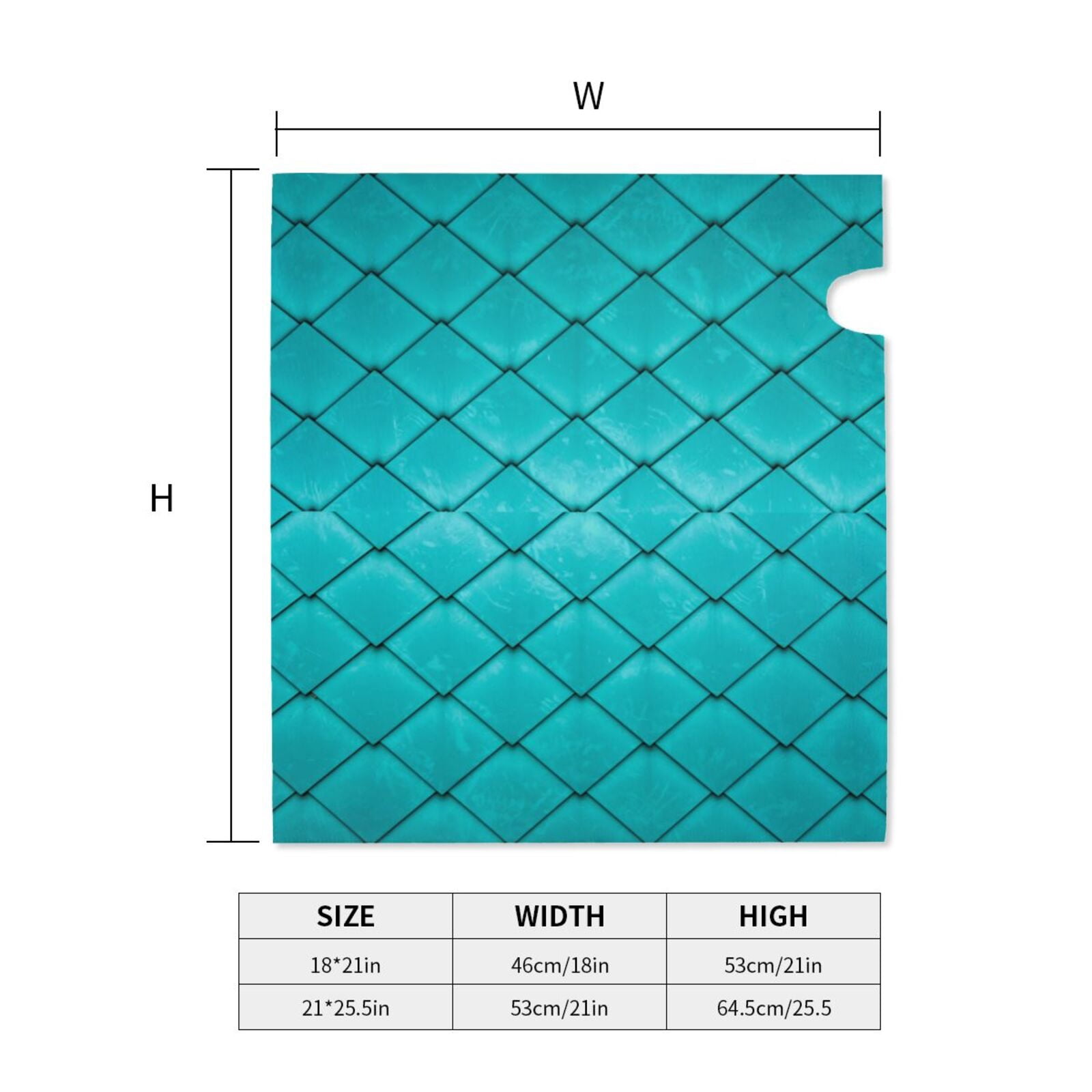 Xecao Diamond Shaped for Mailbox Cover with Magnetic Strips, Waterproof and Sunscreen, Adds a Decorative Touch to Your Garden Yard-21x18 in