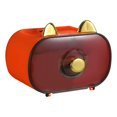 thumbnail image 3 of Caja de pañuelos Adorable Adorno Práctico con Asa Contenedor de Pañuelos Faciales para Naranja, 3 of 9