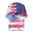 thumbnail image 4 of Hvot&aat Women's Independence Day Printed Chiffon Cardigan Holiday Beach Cover Up Casual Tops Patriotic Shirts, 4 of 4
