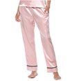 thumbnail image 3 of ZAXARRA Women Lady Silk Satin Pajamas Set Sleepwear Homewear, 3 of 4