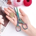 thumbnail image 3 of HLONK 1Set 4.7Inch Stainless Steel Sewing Scissors Butterfly Pattern Pointed Tip Rainbow Color, 3 of 9