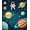 Navy Blue Multicolor, Pattern 2, variant on ODIKA 2'x3' Washable Doormat Galaxy Cosmic Nebula Comet Motifs Planets Orbiting Stars Map for Entryway, Kitchen, Laundry Room, Non-Slip, Low Pile