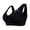 Black, variant on Front Hook Comfort Bra - Plus Size Wirefree Lace Bralette, Easy Closure Everyday Bra (1PC) | Hontri | Plus Size Front Closure Elastic up Comfort Bra Women's Wirefree Lace (Wine | 9XL)